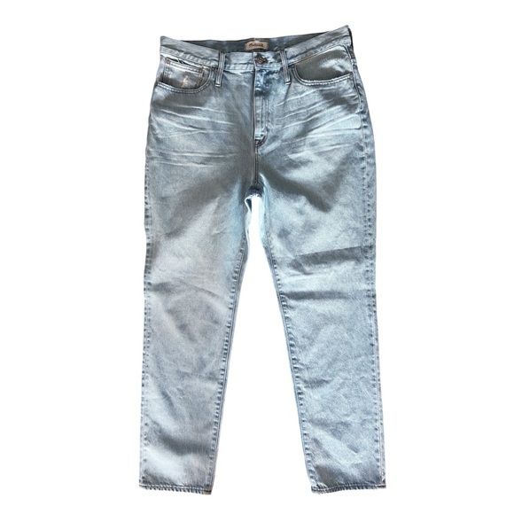 NWT Madewell Classic Straight Full-Length Jeans in Fitzgerald Wash Size 33 - Picture 4 of 9